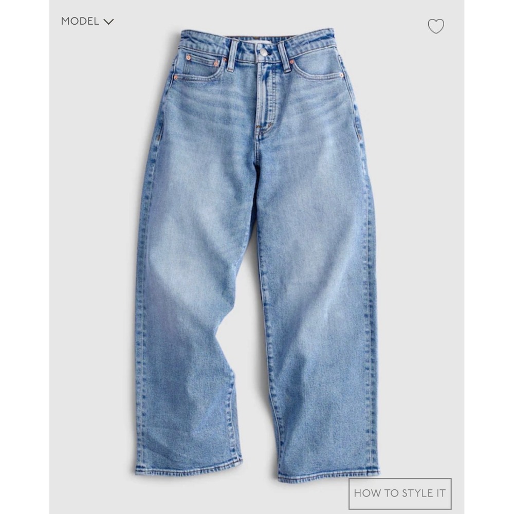 Madewell High Rise Straight Leg The Curvy Perfect Fit Womens Size 27